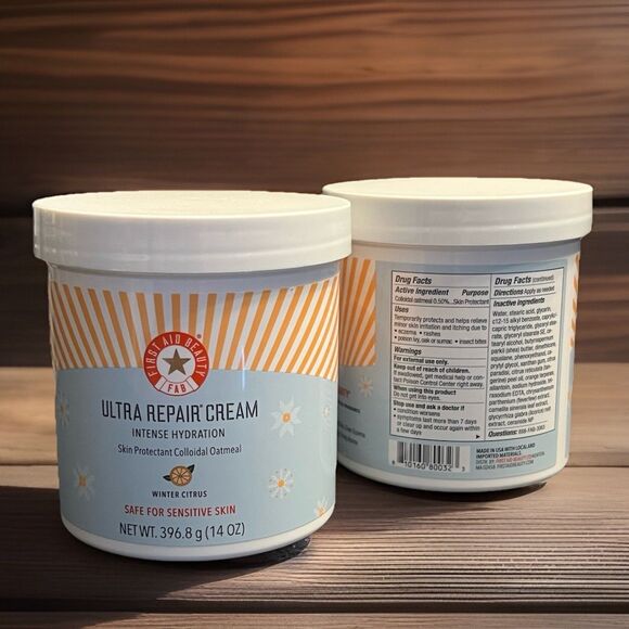 First Aid Beauty FAB Ultra Repair Cream 14oz JUMBO Choose Scent Intense Hydrat.. - Picture 5 of 6